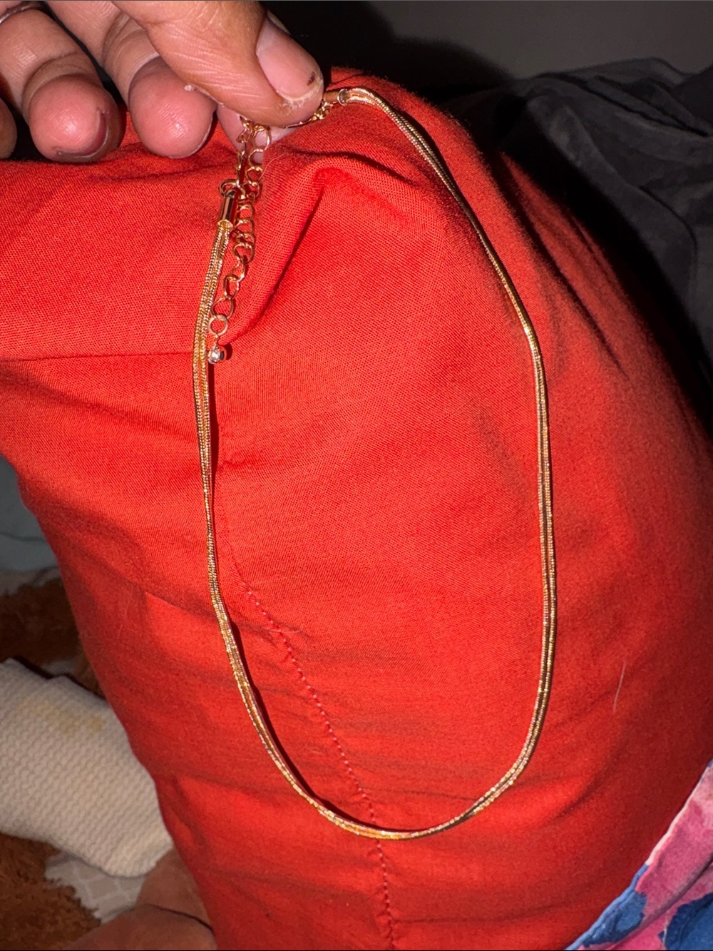 Urban Outfitters Gold Double-Chain Necklace with Extender - Picture 2 of 3